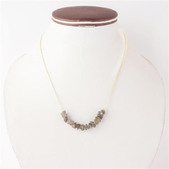 🌙 Labradorite Chakra Necklace | Intuition & Protection Crystal | Spiritual - Picture 2 of 5